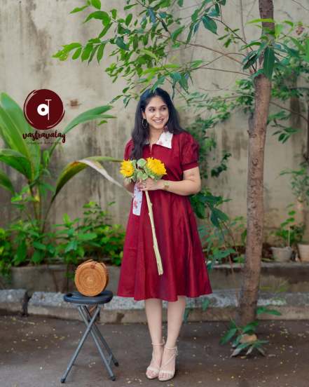 Priyadarshini Indalkar Collar Dress look