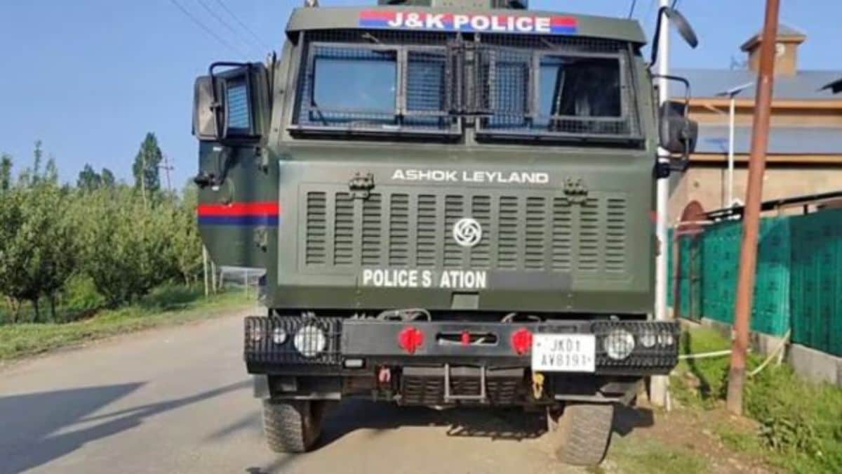 Image of SIA personnel or a graphic illustrating the raids in Kashmir