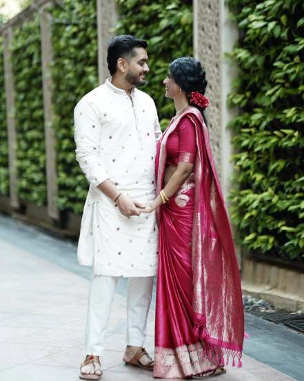 Swarda Thigale Siddharth Raut Romantic Photoshoot