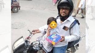 Swiggy delivery partner work with two years old daughter