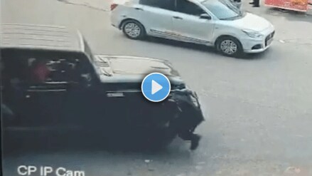 Thar SUV Runs Over Delhi Security Guard