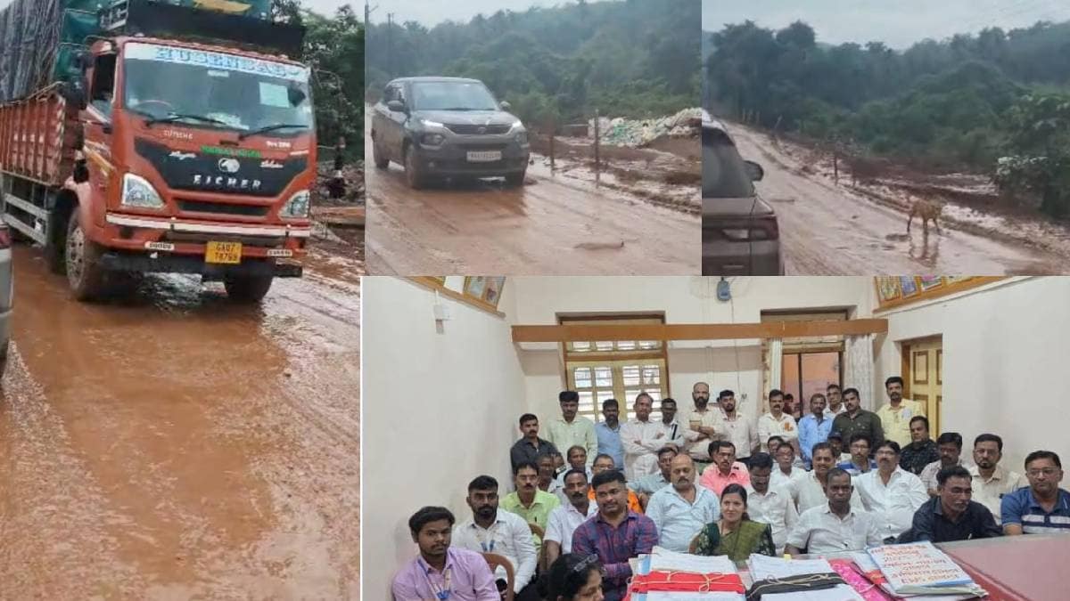 The Mumbai Goa National Highway in Ratnagiri district has become a disaster due to mud