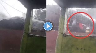 Tin Roof Blown Away By Fierce Storm In Madhya Pradeshs Sagar