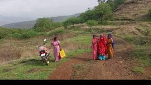 Jambhale village Akole taluka Tribal woman gives birth on road