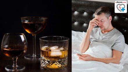 Person feeling tired and sleepy next day after drinking alcohol