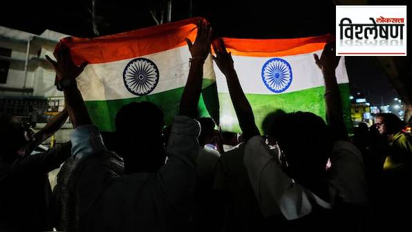 People celebrate the success of 'Operation Sindoor'
