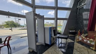 Bag checking machine at Vasai Virar Municipal Corporation headquarters not operational