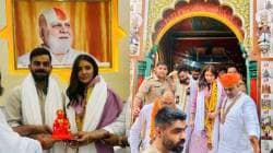 ‘विरुष्का’ झाले भक्तीत तल्लीन! वृंदावनानंतर अयोध्येतील हनुमान गढी मंदिरात केली पूजा, पाहा फोटो