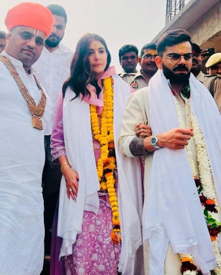 Virat Kohli Anushka Sharma Hanuman Garhi darshan ayodhya