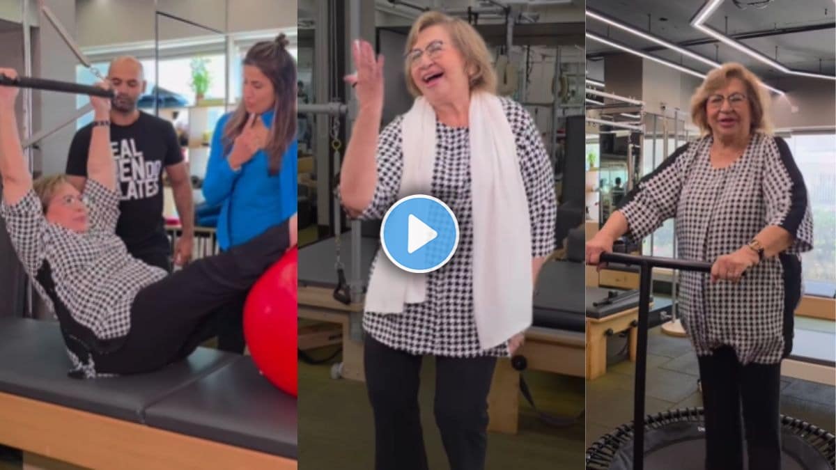 Helen flaunts her fitness game at 85