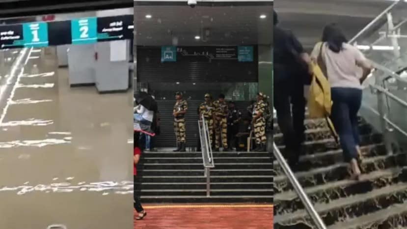 Worli aqua line metro station floods