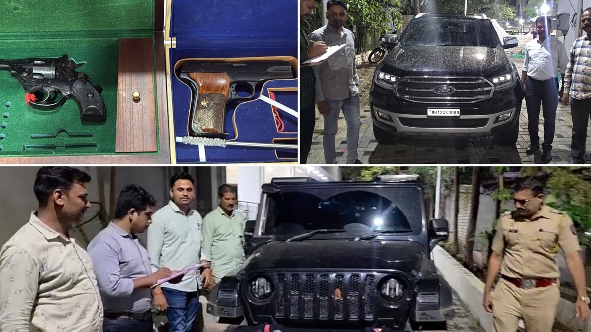 shashank hagawane sushil hagawane pistol car seized