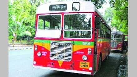 gas leak suddenly broke out near the engine of bus parked at Marve bus station on Friday morning