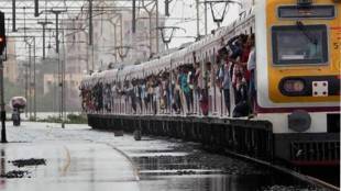 Central Railway Local Train Services Heavy Rain
