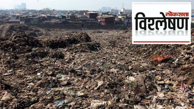 Residences located right next to the Deonar dumping ground