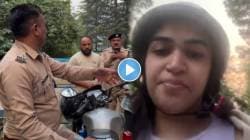 हेल्मेट कुठंय विचारत पोलिसांनी तरुणीच्या थेट कानाखाली लगावली; पोलिसांचा मात्र वेगळाच दावा, VIDEO पाहून तुम्हीच सांगा चूक कोणाची?