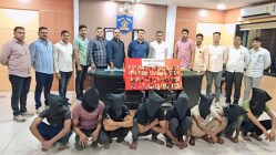 कोपरगाव शहरातील घड्याळे चोरी प्रकरण; बिहार राज्यातील ८ जणांच्या टोळीला अटक, १० लाखांचा मुद्देमाल जप्त