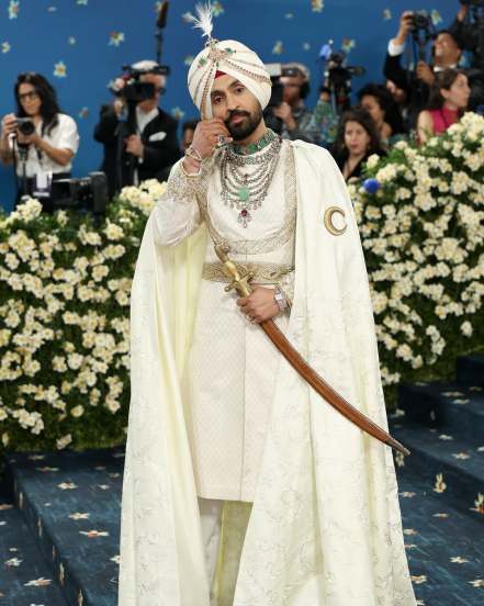 diljit dosanjh royal look first punjabi actor to participate in at met gala