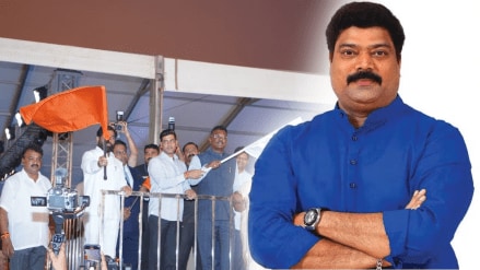 MNS leader Raju Patil criticized Deputy Chief Minister Eknath Shinde on municipal election and bhumipoojan