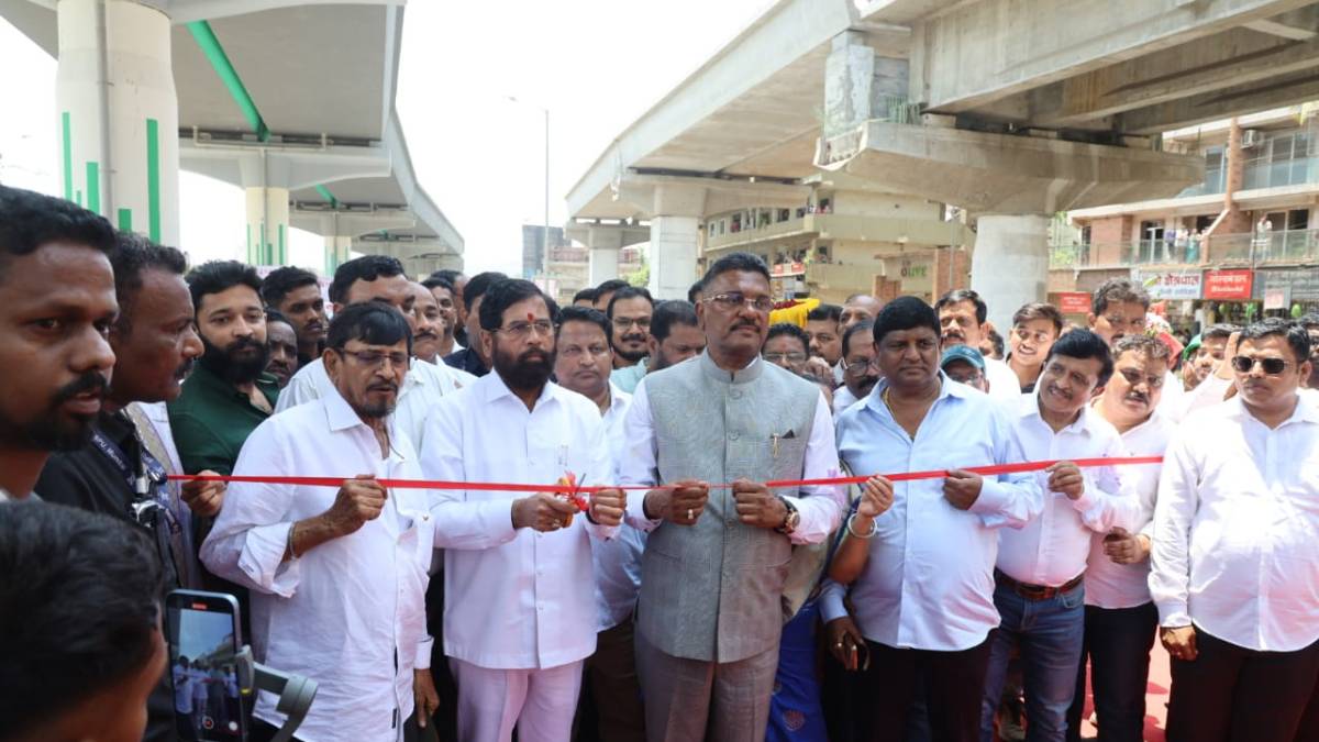 Ghodbunder road flyover inauguration by dcm Eknath Shinde