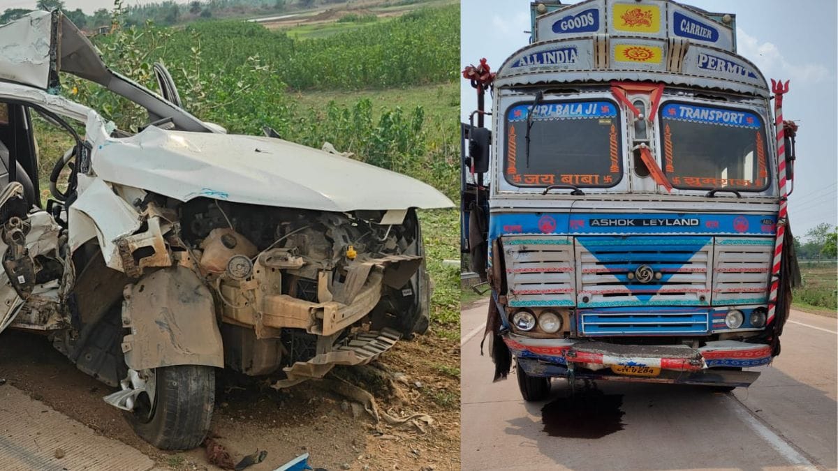 gadchiroli u turn car truck accident three dead