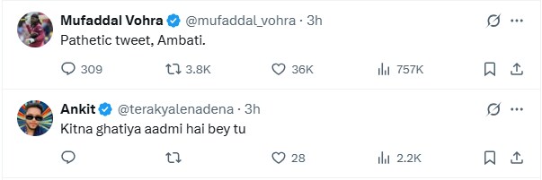 Fans Reply on Ambati Rayudu Tweet