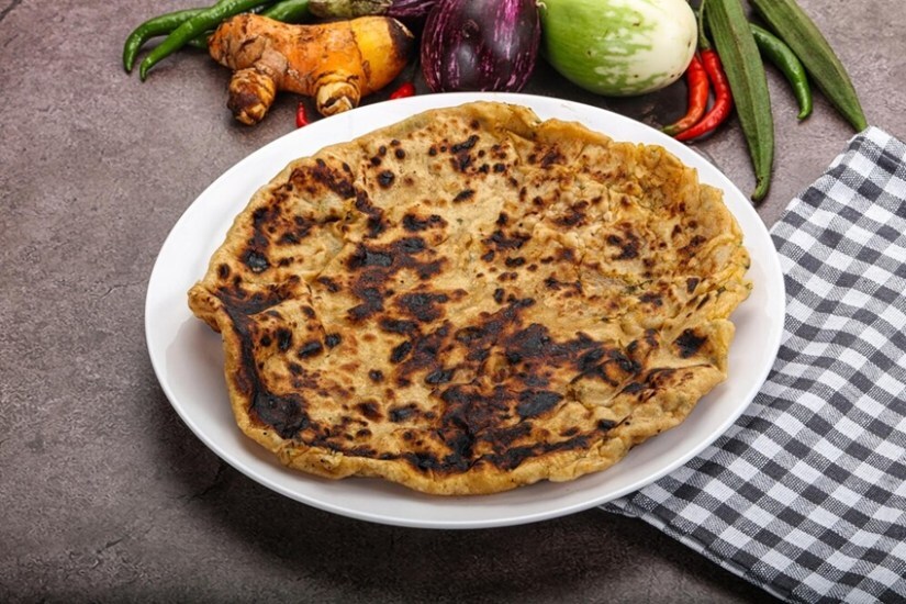 Black Chana Stuffed Paratha