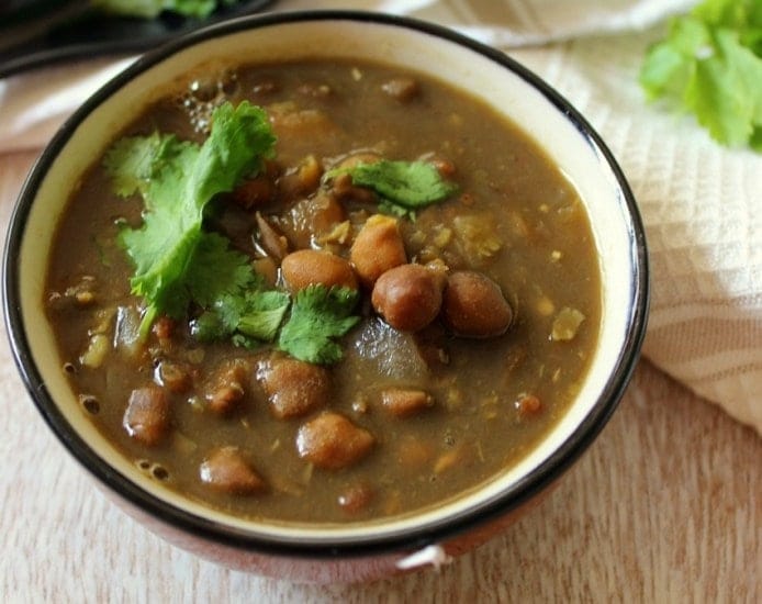 Black Chana and Vegetable Soup