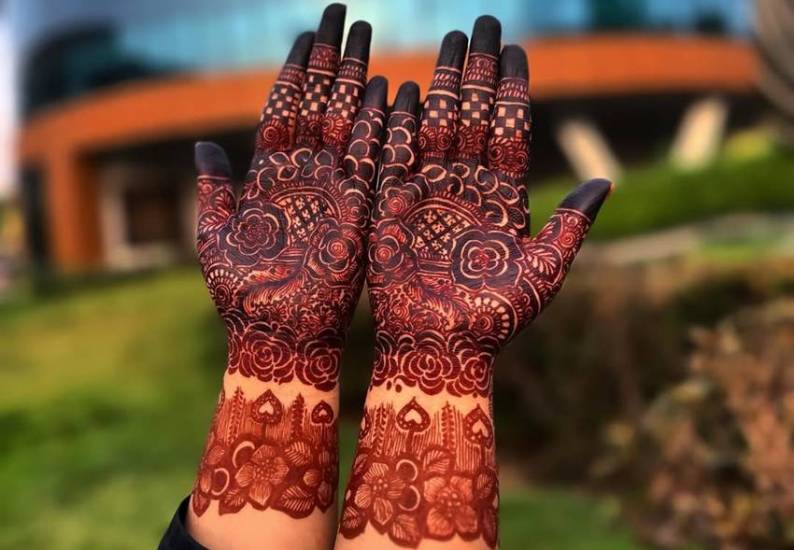 rendy mehandi design for sister-in-law