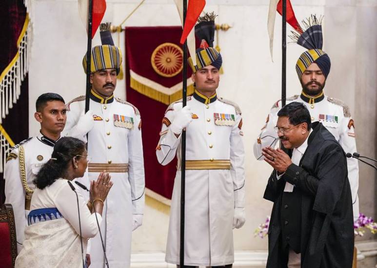 CJI BR Gavai Mother