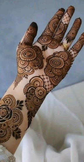 Finger mehndi designs for brides