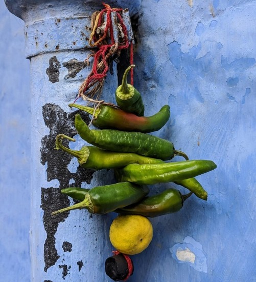 Health benefits of lemon and green chillies in Indian tradition