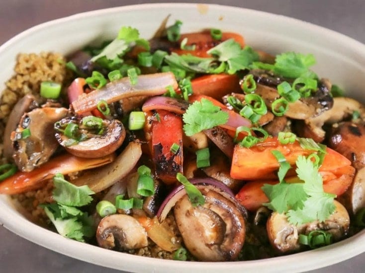 Mushroom and Quinoa Stir-Fry