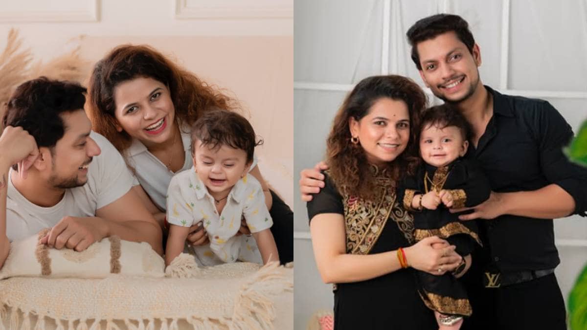 kartiki gaikwad baby boy first birthday