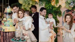 kartiki gaikwad son rishank first birthday party