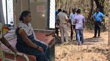 leopard attacked woman and man in dhamngaon