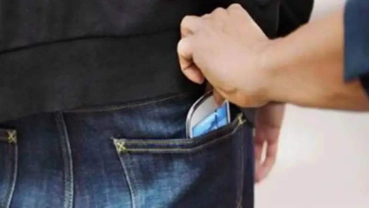 mobile phone theft incident at Thane railway stations