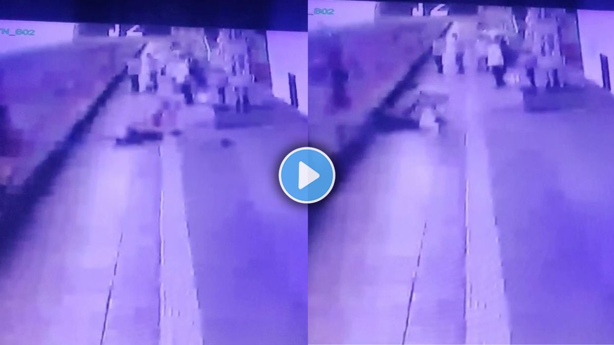 mumbai LTT rpf constable saves passenger life cctv vidio