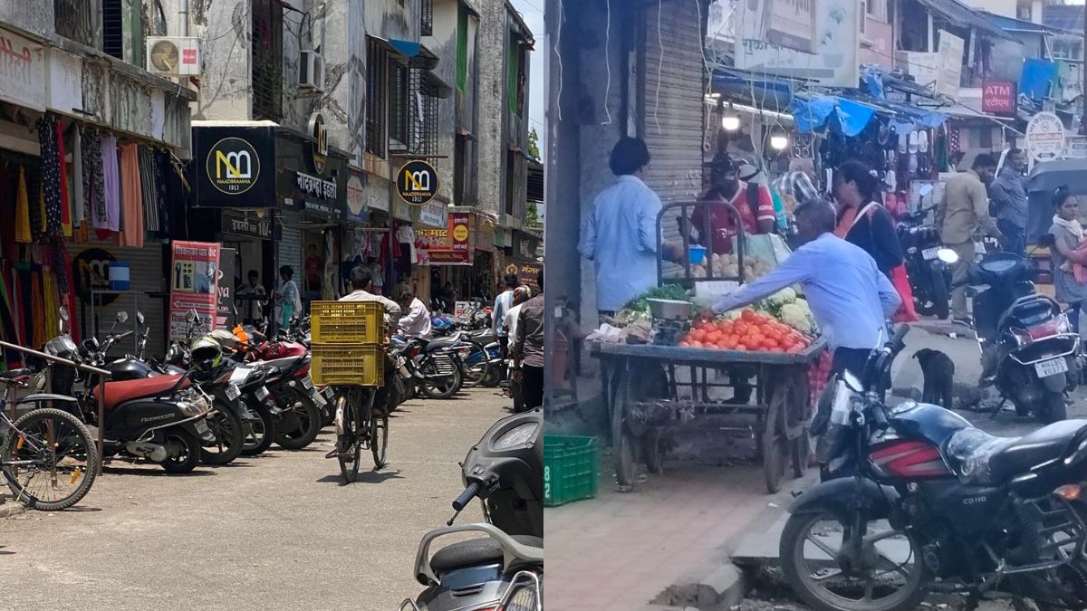 palghar traffic problem footpath encroachment hawker issue