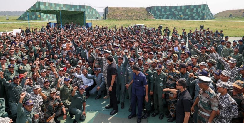 pm narendra modi adampur airbase visit photos