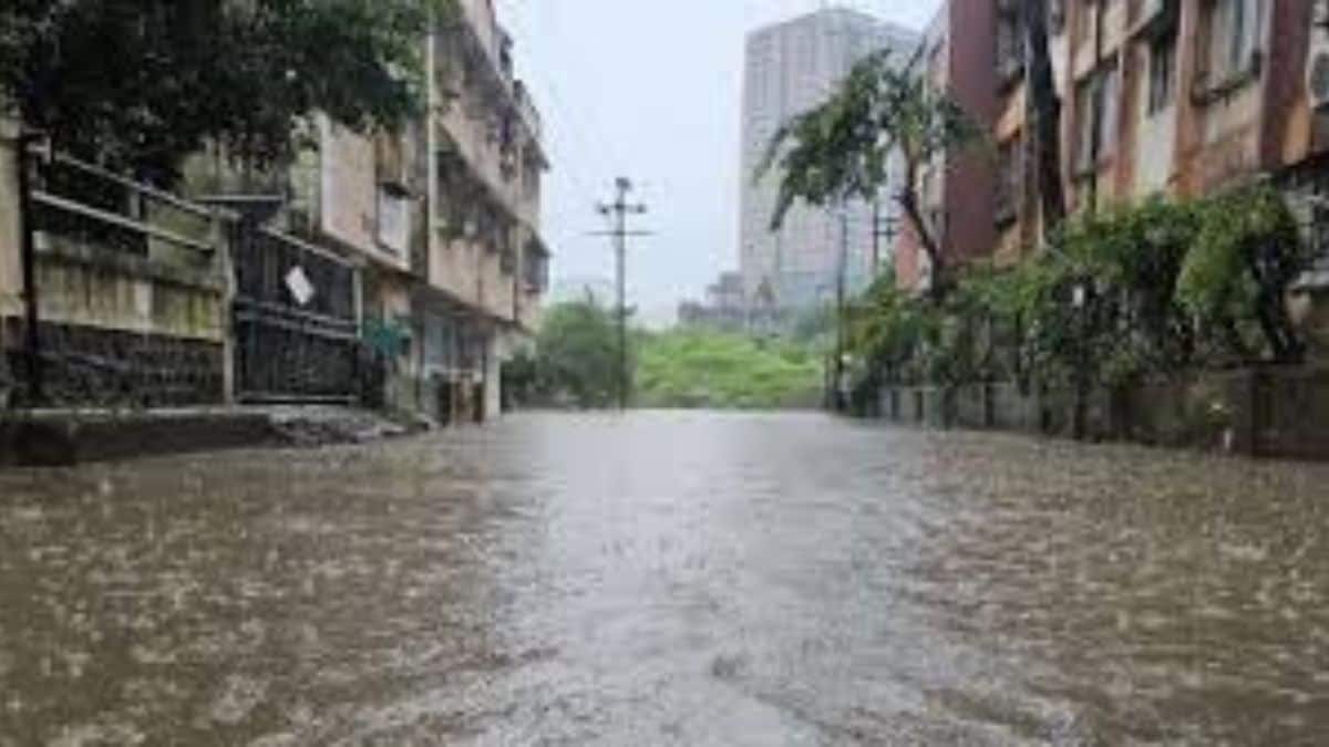 rain water on road