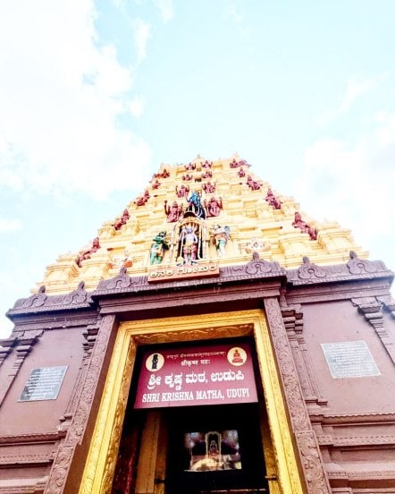reshma shinde family trip to udupi temple with her south indian husband