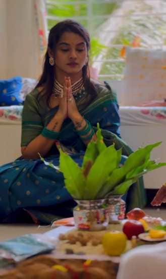 actress sakshee gandhi new home in chiplun door name plate