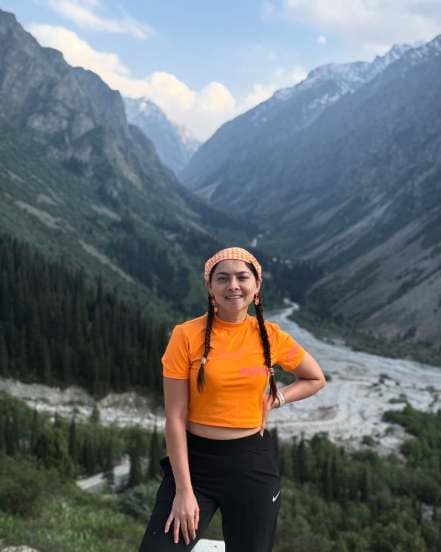 sonalee Kulkarni Kyrgyzstan Vacation photos
