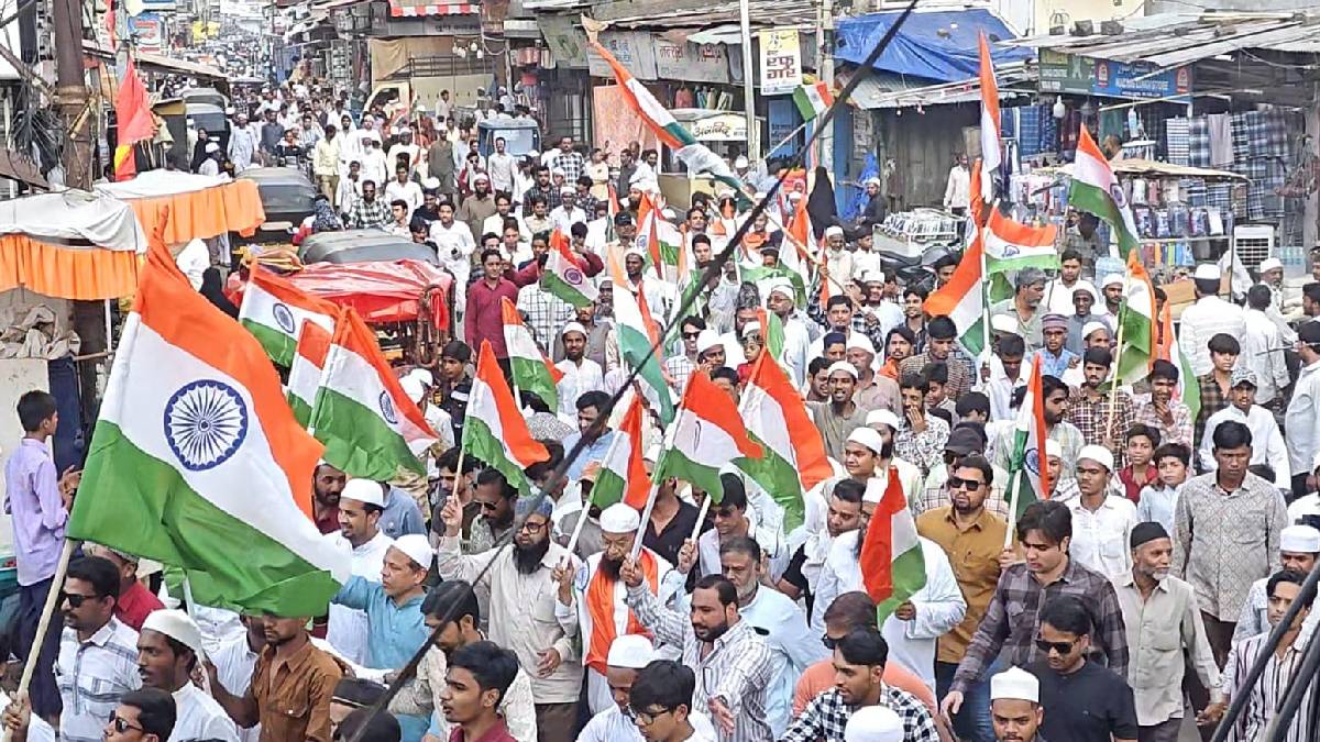 tiranga Yatra in Malegaon to protest against Pakistan