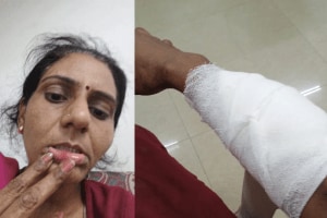 In the Avantika Express on Western Railway, a woman from Thane was attacked with a sharp weapon by a minority community woman and a male co-passenger