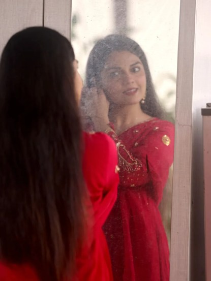 Aarya Ambekar Cute Photoshoot in red dress