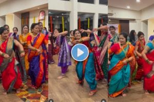 Marathi woman in nauwari saree dancing gracefully on an English song – viral video