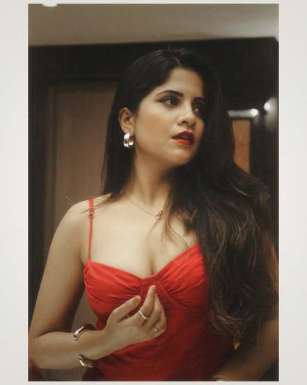 Amruta Deshmukh Red Dress Hot Look