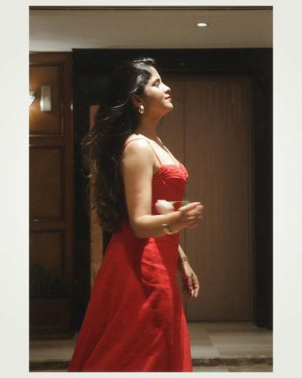 Amruta Deshmukh Red Dress Hot Look